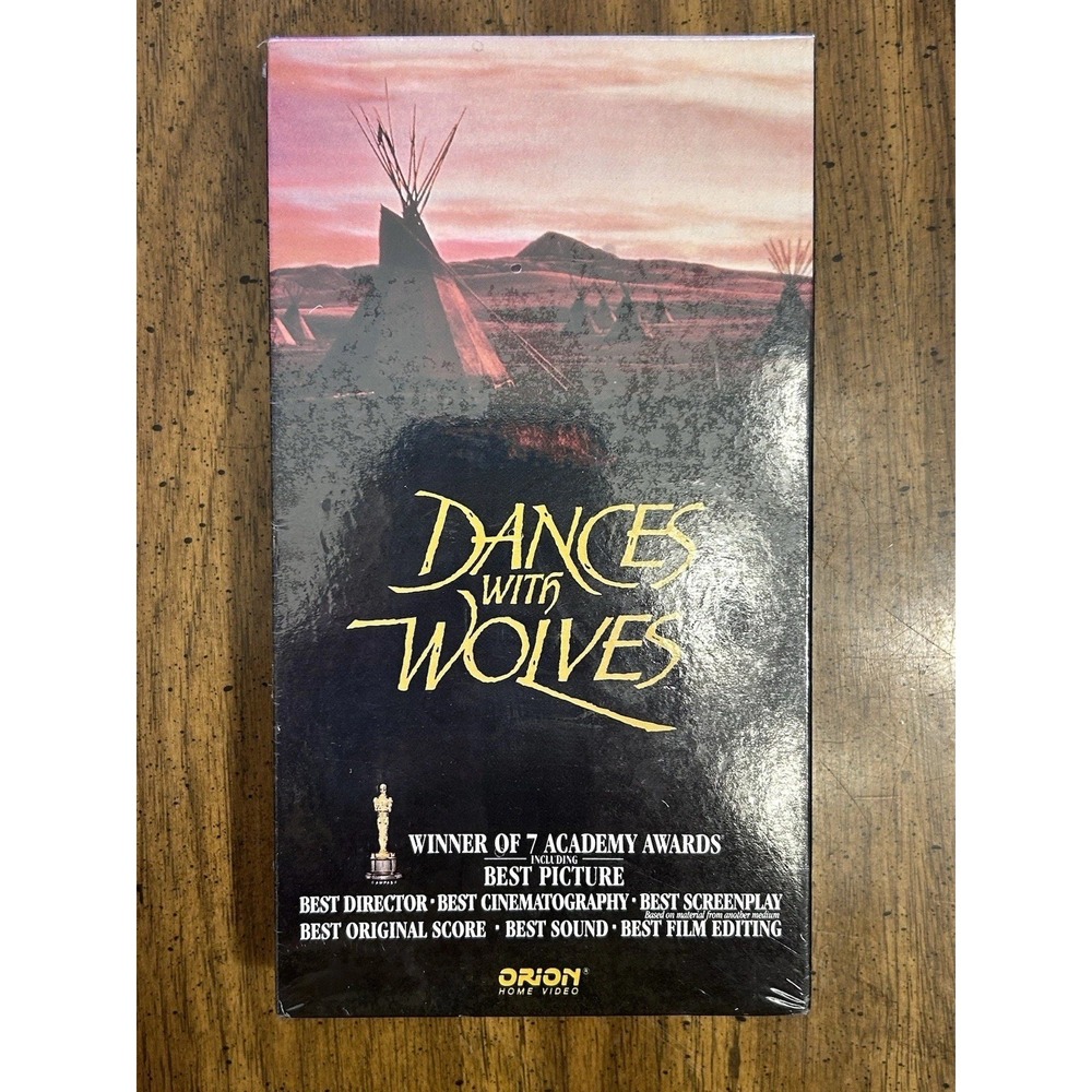 Dances with Wolves VHS Kevin Costner Sealed Brand New Vintage Watermarks Rare!
